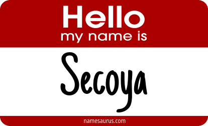 Hello my name is Secoya png download