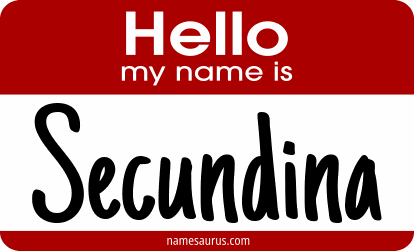 Hello my name is Secundina png download