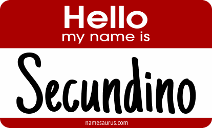 Hello my name is Secundino png download