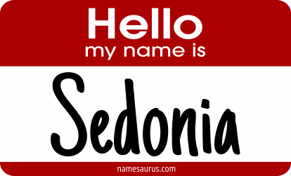 Hello my name is Sedonia png download