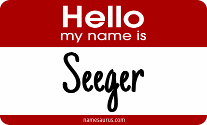 Hello my name is Seeger png download