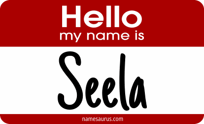Hello my name is Seela png download