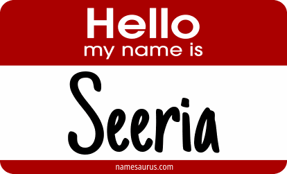 Hello my name is Seeria png download