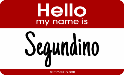 Hello my name is Segundino png download