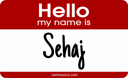 Hello my name is Sehaj png download