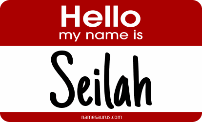 Hello my name is Seilah png download
