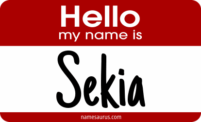 Hello my name is Sekia png download