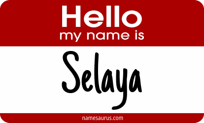 Hello my name is Selaya png download