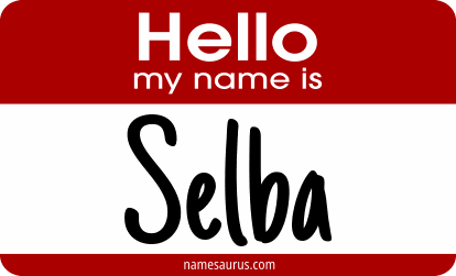 Hello my name is Selba png download