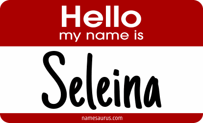 Hello my name is Seleina png download
