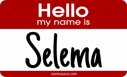 Hello my name is Selema png download