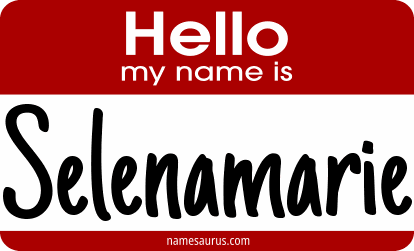 Hello my name is Selenamarie png download