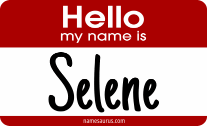 Hello my name is Selene png download