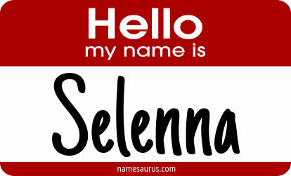 Hello my name is Selenna png download