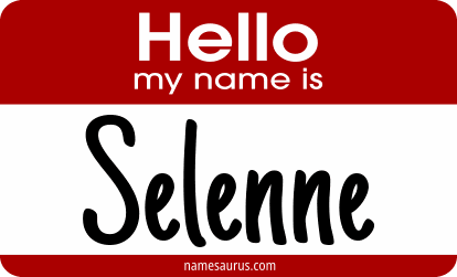 Hello my name is Selenne png download
