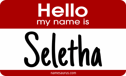 Hello my name is Seletha png download