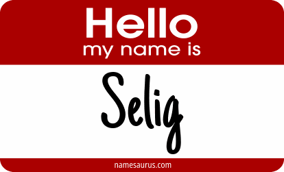 Hello my name is Selig png download