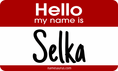 Hello my name is Selka png download