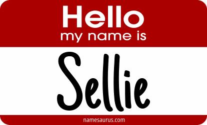 Hello my name is Sellie png download