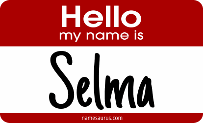 Hello my name is Selma png download