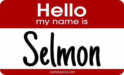 Hello my name is Selmon png download