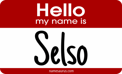 Hello my name is Selso png download
