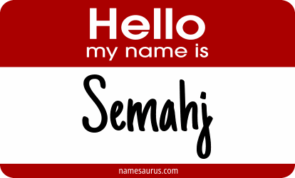 Hello my name is Semahj png download