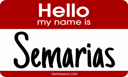 Hello my name is Semarias png download