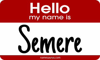 Hello my name is Semere png download