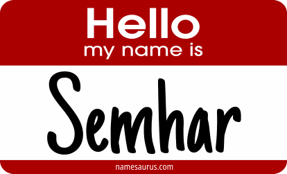Hello my name is Semhar png download
