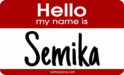 Hello my name is Semika png download