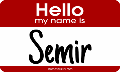 Hello my name is Semir png download