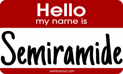 Hello my name is Semiramide png download