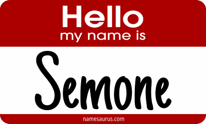 Hello my name is Semone png download