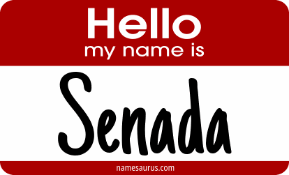 Hello my name is Senada png download