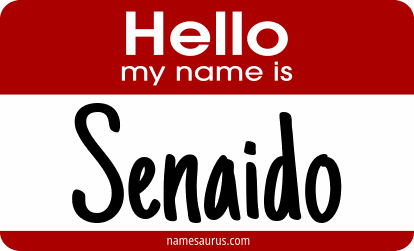 Hello my name is Senaido png download