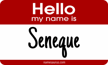 Hello my name is Seneque png download