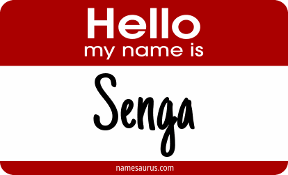 Hello my name is Senga png download