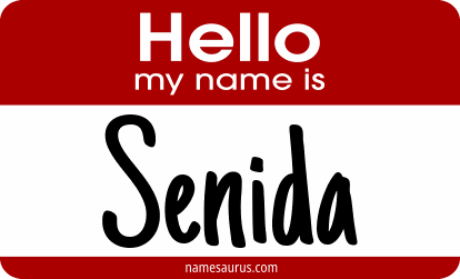 Hello my name is Senida png download