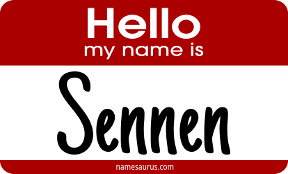 Hello my name is Sennen png download