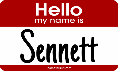 Hello my name is Sennett png download