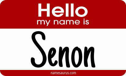 Hello my name is Senon png download
