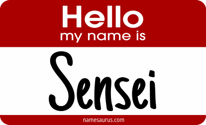 Hello my name is Sensei png download