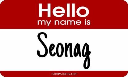 Hello my name is Seonag png download