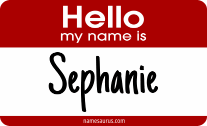 Hello my name is Sephanie png download