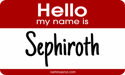 Hello my name is Sephiroth png download