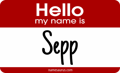 Hello my name is Sepp png download