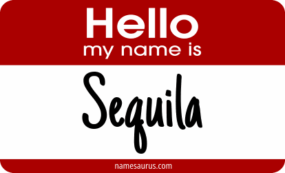 Hello my name is Sequila png download