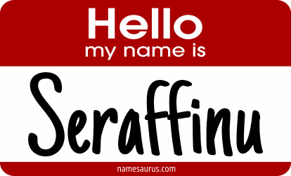 Hello my name is Seraffinu png download