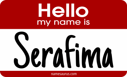 Hello my name is Serafima png download